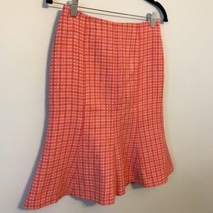 Pink, orange, red monochromatic tulip skirt